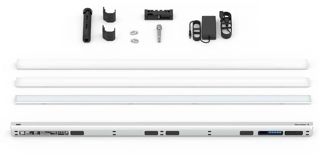 Main image of ARRI Omnibar 4 4' 50W RGBMA LED Tube 1-Light Kit - Blue/Silver