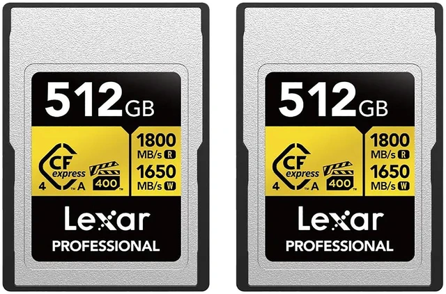 Main image of Lexar Gold Series Professional CFexpress Type-A Memory - 512GB, 2-Pack Card