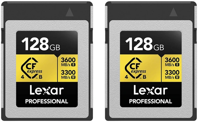 Main image of Lexar Professional GOLD 128GB CFexpress 4.0 Type B Card BUNDLE