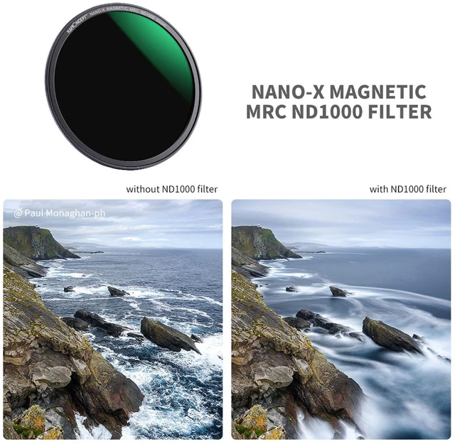 Alt view image 6 of 7 - K&F Concept 72mm 3-Piece Magnetic Lens Filter Kit with MCUV, CPL and ND1000 HD Filters