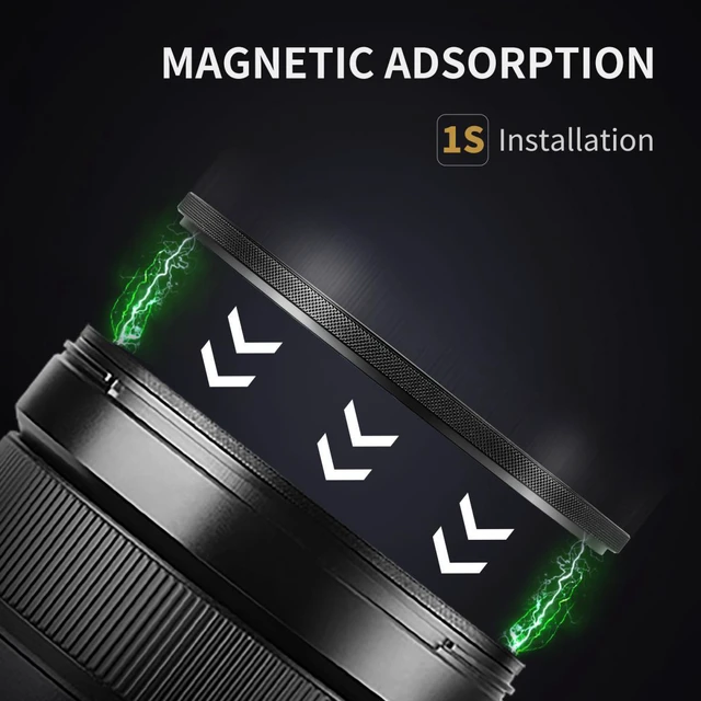 Alt view image 4 of 7 - K&F Concept KF Concept 82mm Nano-X 1/4 Black Soft Diffusion Magnetic Filter