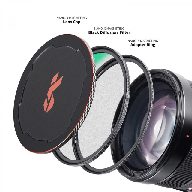 Alt view image 6 of 7 - K&F Concept KF Concept 82mm Nano-X 1/4 Black Soft Diffusion Magnetic Filter