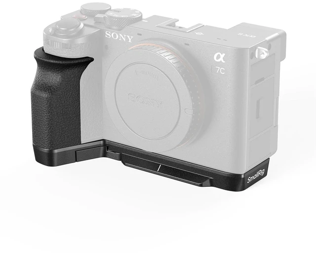 Main image of SmallRig L-Shaped Mount Plate with Silicone Handle for Sony Alpha 7C II and Alpha 7CR Camera