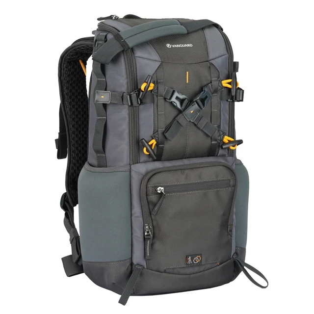 Alt view image 9 of 14 - Vanguard Alta Sky 42 Weatherproof Professional Camera Backpack with Airflow-Enhanced Back and Harness for DSLR or Mirrorless Camera (16.6 Liters, Gray)