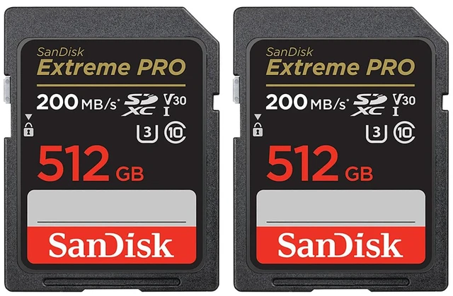 Main image of SanDisk Extreme PRO UHS-I U3 SDXC Memory Card - 512GB, 2-Pack