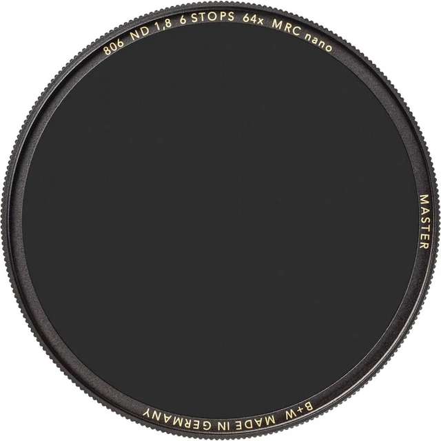 Alt view image 2 of 4 - B + W 55mm Master 806M ND 1.8 6-Stop MRC Nano Neutral Density Filter