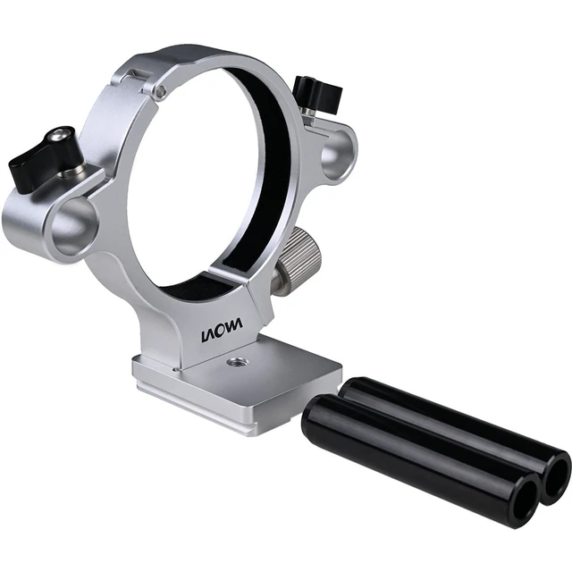 Alt view image 3 of 6 - Venus Laowa Tripod Collar w/15mm Rods for Aksen 17.5mm f/1.7 45mm f/2.8