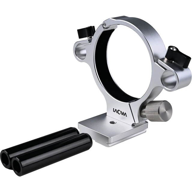 Alt view image 4 of 6 - Venus Laowa Tripod Collar w/15mm Rods for Aksen 17.5mm f/1.7 45mm f/2.8