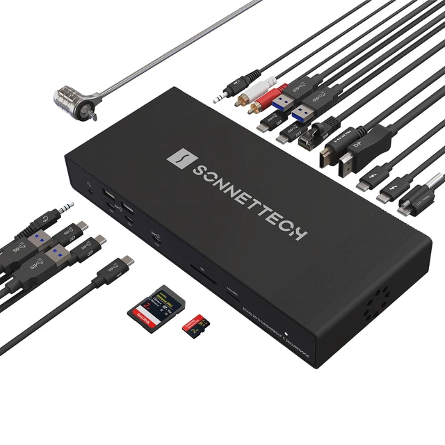 Alt view image 5 of 6 - Sonnet Echo 20 20-Port Thunderbolt 5 SecureDock with 140W Power Delivery