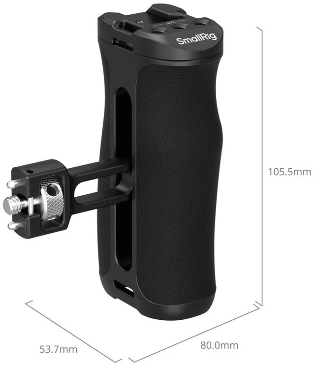 Alt view image 4 of 7 - SmallRig Side Handle with 1/4"-20 Locating Screw