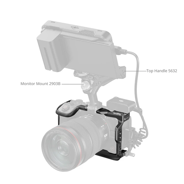 Alt view image 4 of 6 - SmallRig HawkLock Quick Release Cage for Canon EOS R6 V Camera