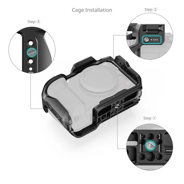 Alt view image 5 of 6 - SmallRig HawkLock Quick Release Cage for Canon EOS R6 V Camera