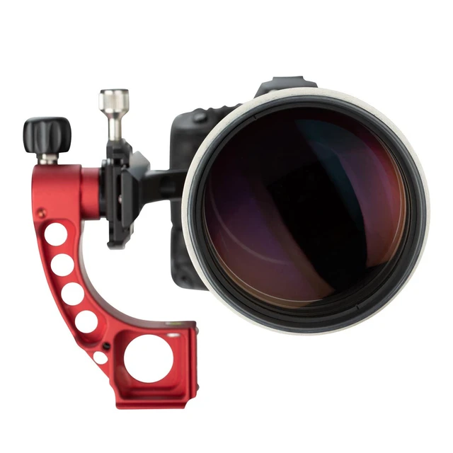 Alt view image 6 of 7 - ProMediaGear GT2 Tomahawk Gimbal Attachment for Ball Heads, Red