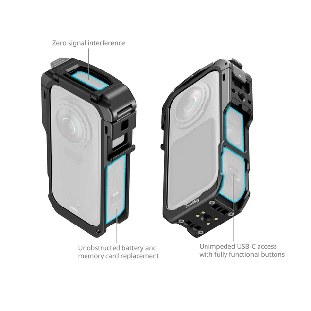 Alt view image 6 of 7 - SmallRig Cage for Insta360 X6 Action Camera