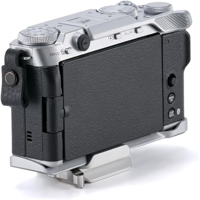 Alt view image 3 of 7 - Tilta Vintage Cage Base Kit for Fujifilm X-E5 Camera, Silver