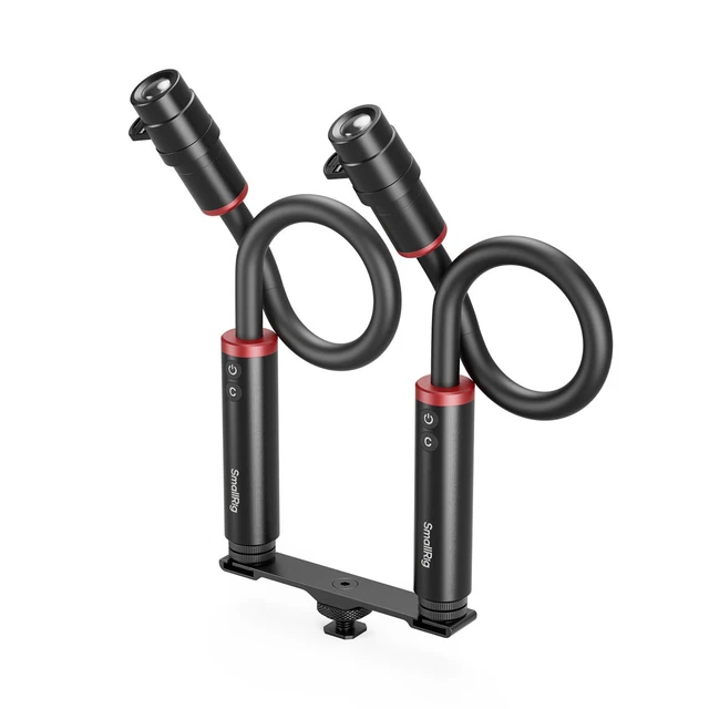 Alt view image 3 of 4 - SmallRig RM 03 3W RGBW Macro Photography LED 2-Light Kit, Black