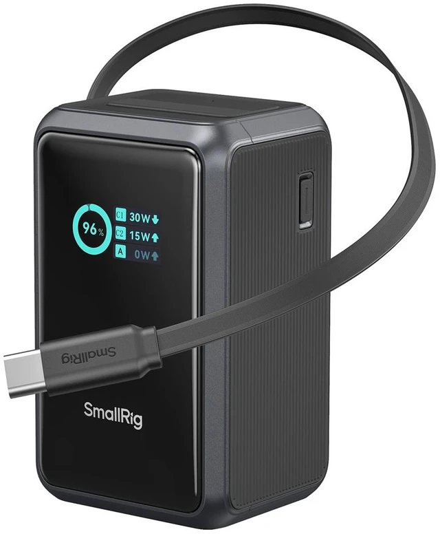 Main image of SmallRig Nano36 45W Mini V-Mount Battery with USB-C Retractable Cable