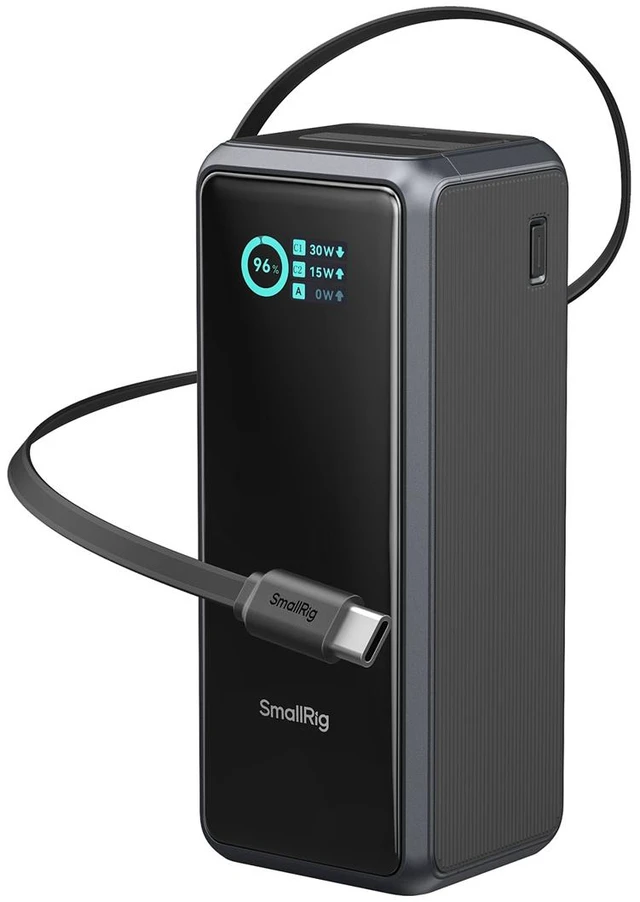 Main image of SmallRig Nano72 100W Mini V-Mount Battery with USB-C Retractable Cable