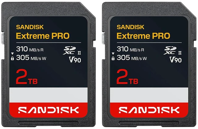 Main image of SanDisk Extreme PRO UHS-II V90 SDXC Memory Card - 2TB, 2-Pack