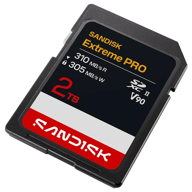 Alt view image 3 of 5 - SanDisk Extreme PRO UHS-II V90 SDXC Memory Card - 2TB, 2-Pack