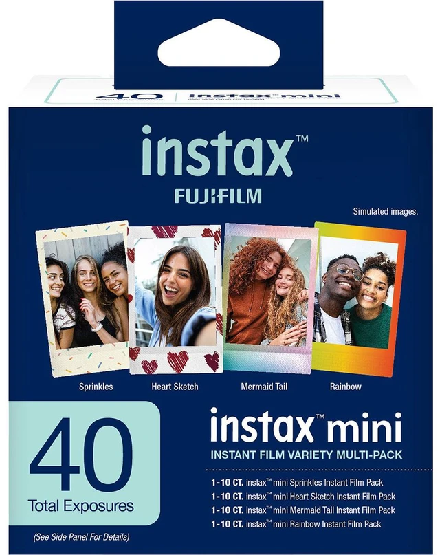 Main image of Fujifilm Instax Mini Instant Film Variety Multi-Pack, 40 Exposures