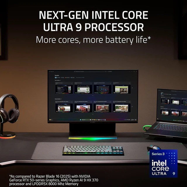 Alt view image 7 of 7 - Razer Blade 16 16" WQXGA 240Hz OLED Gaming Laptop, Ultra 9 386H, W11H