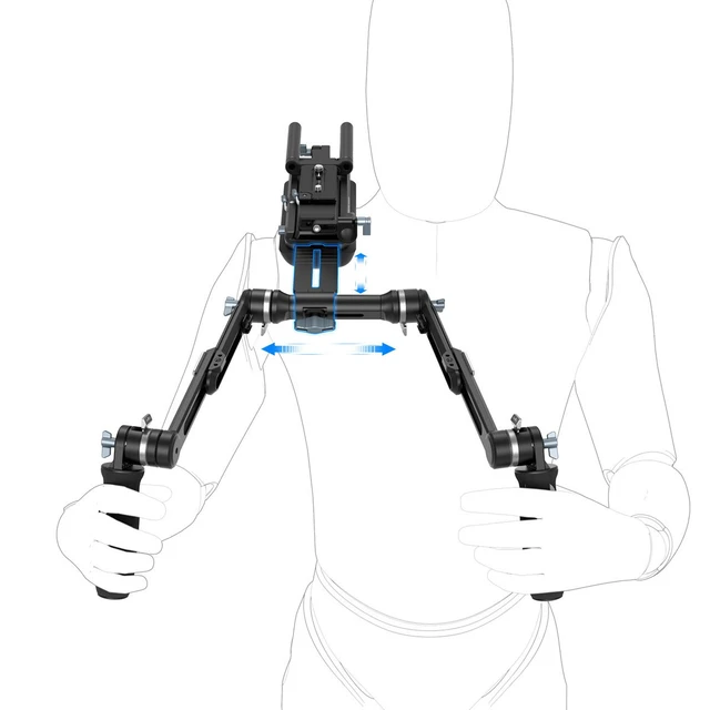 Alt view image 7 of 7 - SmallRig SR007 HawkLock Shoulder Rig Pro Kit