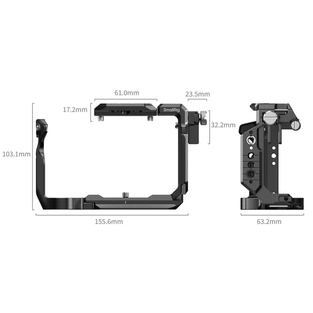 Alt view image 2 of 5 - SmallRig Hawklock Cage Kit for Sony FX5 Camera
