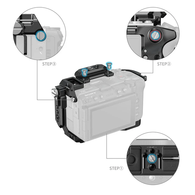 Alt view image 5 of 5 - SmallRig Hawklock Cage Kit for Sony FX5 Camera