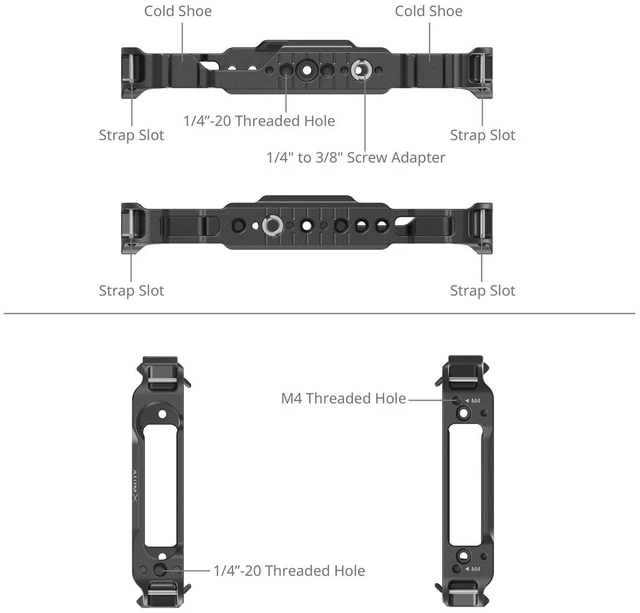 Alt view image 4 of 7 - SmallRig Cage for Atomos Ninja Series Monitor