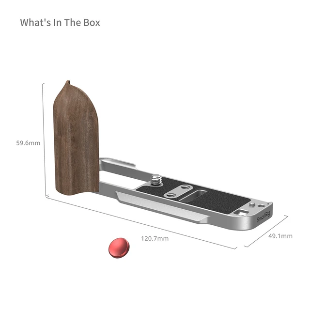 Alt view image 2 of 5 - SmallRig SMALLRIG L-SHAPED MOUNT PLATE WITH WOOD