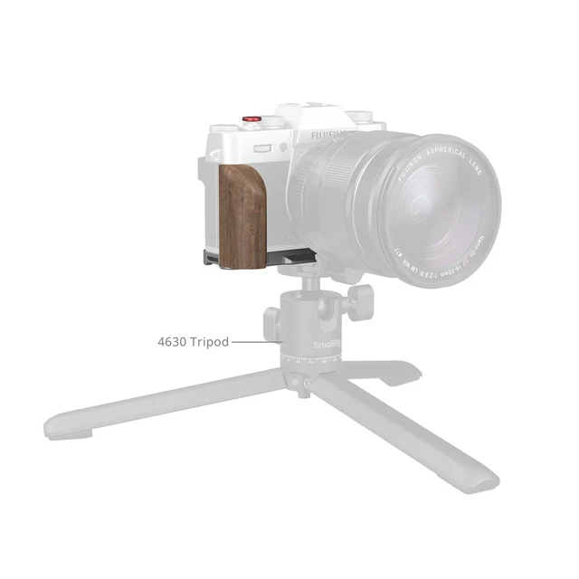 Alt view image 4 of 5 - SmallRig SMALLRIG L-SHAPED MOUNT PLATE WITH WOOD