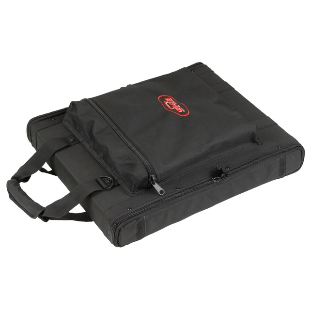 Alt view image 7 of 13 - SKB 1SKB-SC191U 1U Soft Rack Case, Steel Rails, Heavy Duty zippers, outer pocket, Shoulder straps