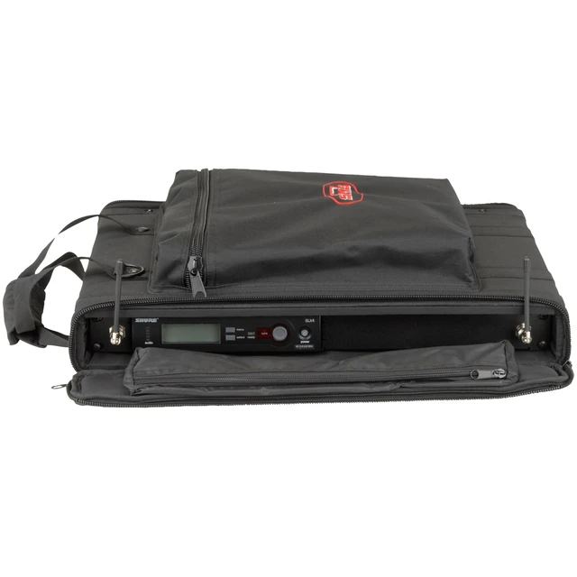 Alt view image 8 of 13 - SKB 1SKB-SC191U 1U Soft Rack Case, Steel Rails, Heavy Duty zippers, outer pocket, Shoulder straps