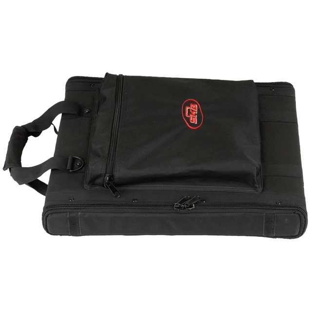 Alt view image 10 of 13 - SKB 1SKB-SC191U 1U Soft Rack Case, Steel Rails, Heavy Duty zippers, outer pocket, Shoulder straps