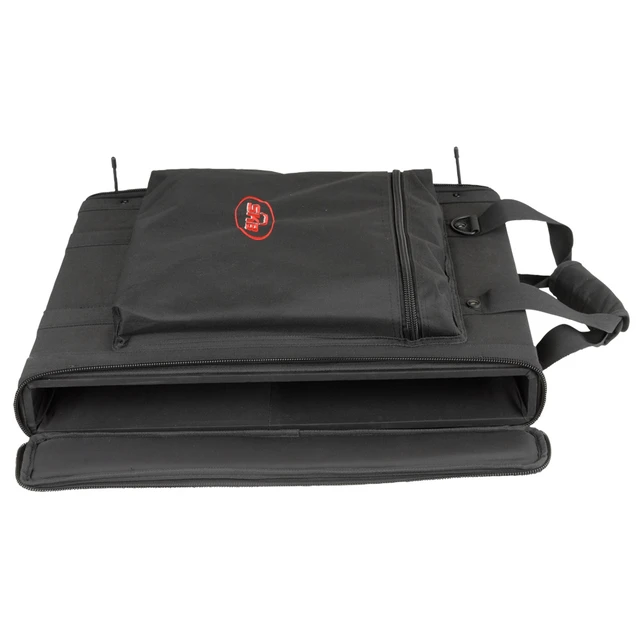 Alt view image 12 of 13 - SKB 1SKB-SC191U 1U Soft Rack Case, Steel Rails, Heavy Duty zippers, outer pocket, Shoulder straps