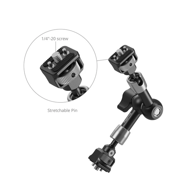 Alt view image 4 of 6 - SmallRig 7" Magic Arm Support with 1/4"-20 Screws