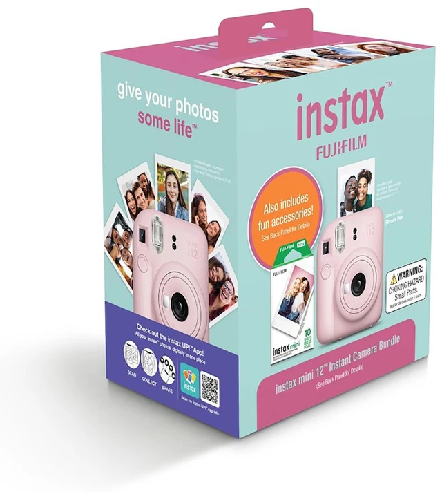 Alt view image 7 of 7 - Fujifilm Instax Mini 12 Instant Film Camera Holiday Bundle 2026 - Black