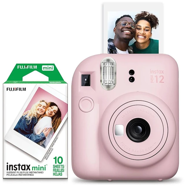 Alt view image 5 of 6 - Fujifilm Instax Mini 12 Instant Film Camera Holiday Bundle 2026 - Black