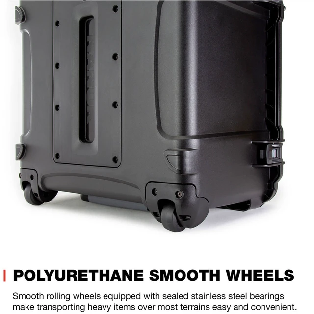 Alt view image 7 of 7 - Nanuk Wheeled Series 970 Waterproof Hard Case with Foam Insert, Black