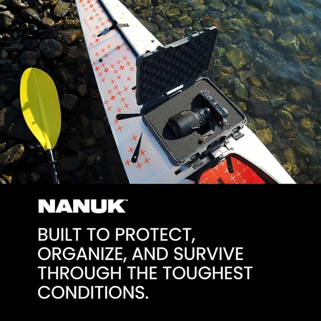 Alt view image 3 of 7 - Nanuk 910 Waterproof Hard Case with Cubed Foam, Blue
