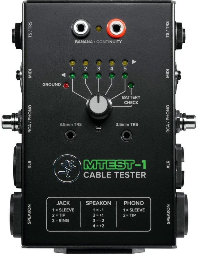 Alt view image 11 of 16 - MACKIE McKee Cable Tester MTEST-1