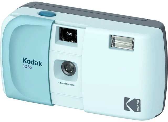 Alt view image 6 of 7 - Kodak EC35 35mm Film Camera - Powder Blue