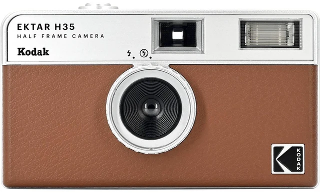 Main image of Kodak EKTAR H35 Half Frame Film Camera - Brown