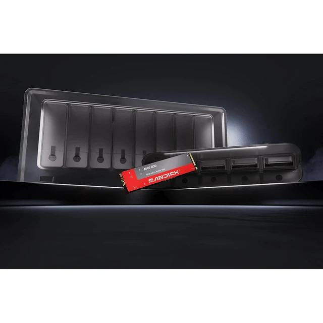 Alt view image 3 of 7 - SanDisk NAS 800 NVMe PCIe 5.0x4 M.2 2280 Internal SSD - 3.84TB, Standard
