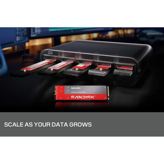 Alt view image 7 of 7 - SanDisk NAS 800 NVMe PCIe 5.0x4 M.2 2280 Internal SSD - 3.84TB, Standard