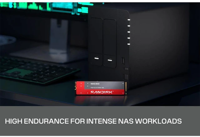 Alt view image 6 of 7 - SanDisk NAS 800 NVMe PCIe 5.0x4 M.2 2280 Internal SSD - 1.92TB, Standard
