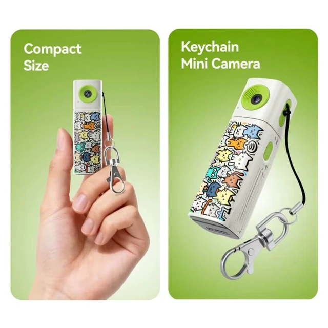 Alt view image 5 of 7 - Aries CharmShot Mini Thumb Camera - White