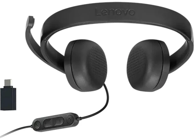 Alt view image 11 of 15 - Lenovo 115 USB-A / USB-C Wired Stereo Headset GXD1R27243