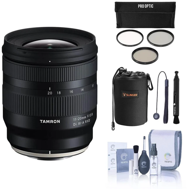 Main image of Tamron 11-20mm f/2.8 Di III-A RXD Lens for Fujifilm X Bundle with 67mm Filter Kit, Cleaning Kit, Lens Cap Tether, Lens Cleaner, Lens Pouch
